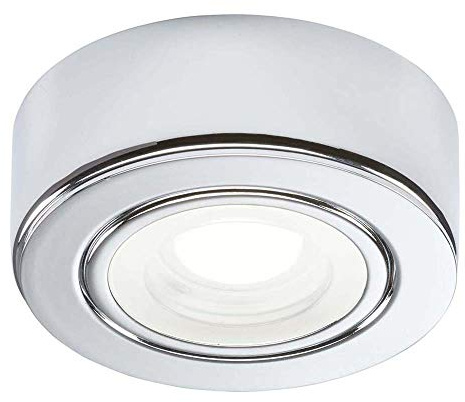 Knightsbridge 230V LED Under Cabinet Light -Chrome 4000K,73mm , Cool White