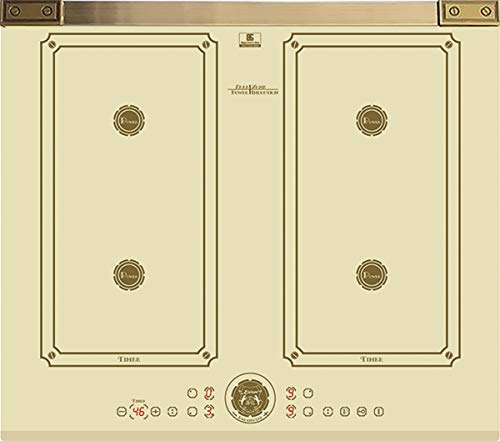 Kaiser KCT 6745 FI ElfAD - Placa de Inducción de 60 cm, Color Bronce y Vitrocerámica Con 4 Zonas de Cocción
