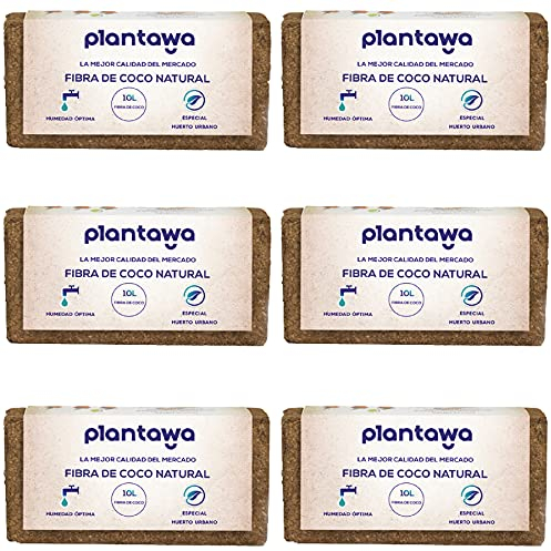 PLANTAWA Fibre de Coco 60L | Fibre de Coco pour Plante 100% Naturelle | Fournit Une Rétention d'humidité et Une Aération Optimales pour Les Plantes | Idéal pour l'Enracinement et la Germination