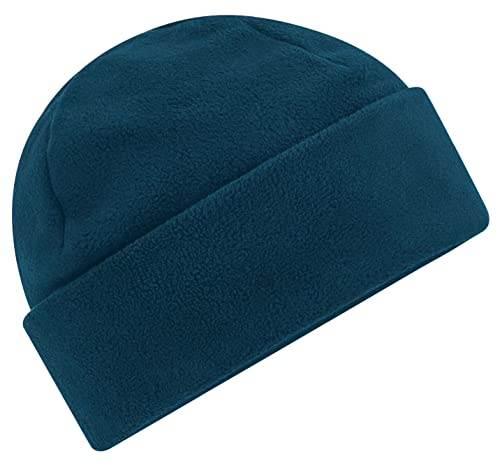 Beechfield B243R Recycled Fleece Cuffed Beanie - Petrol
