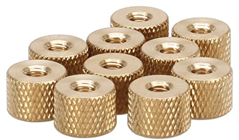 M4 Knurled Thumb Nut, Thumb Nut, Knurled Nuts, Brass (10)