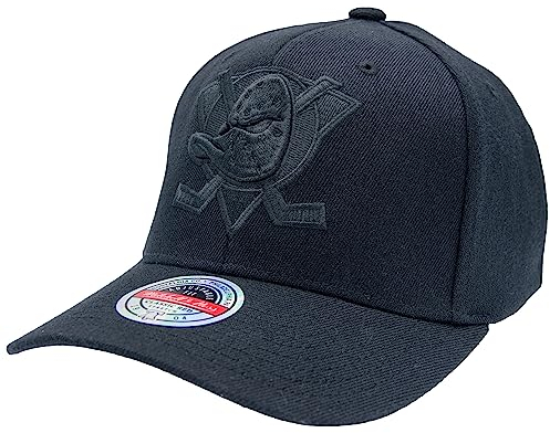 Mitchell & Ness NHL BLK/BLK Logo Snapback - Anaheim Ducks
