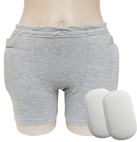Schutzhose für ältere Menschen, Shorts zum Schutz vor Hüftfrakturen, Unterwäsche, sturzsicher, bequem, atmungsaktiv, für ältere Menschen mit körperlichen Beschwerden, mit Schutzpolster, XL, Mann