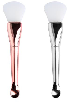 Tabanzhe 2 PCS Silicone Face Mask Brushes,Mask applicator brush for Facial Skincare,Soft Durable Beauty Applicator Tool for Facial Mask Eye Mask Serum Body Lotion