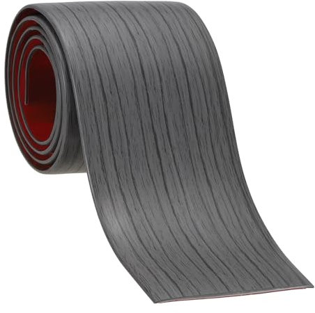 PATIKIL Self Adhesive Floor Transition Strip 76 mm x 1 Meters, Vinyl Laminate Floor Flat Divider for Joining Floor Gaps Doorways Carpet Cover Floor Tiles Dark Gray Grain