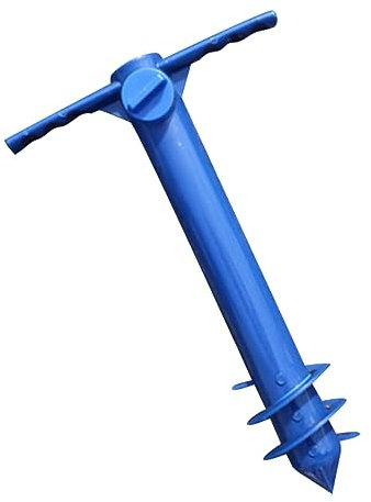 HEMOTON Porte Parapluie à Pied De Parasol De Terrasse Support De Parasol De Jardin Base Insertion Au Sol pour De Plage