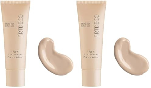 Artdeco Light Luminous Foundation - leichte flüssige Foundation mit natürlichem Finish und Blaulicht-Schutz - 1 x 25 ml (Packung mit 2)