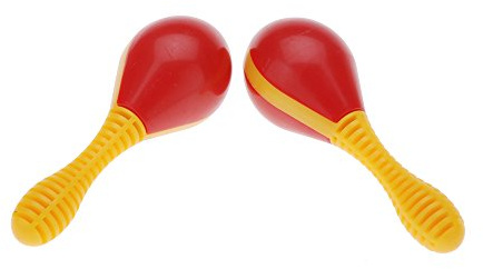 Culnflun Prodotti educativi Mini Maracas, Maracas Percussioni Sonagli Shaker Strumenti musicali, Uovo di plastica Maraca Musicale Ritmo educativo precoce Strumento giocattolo per