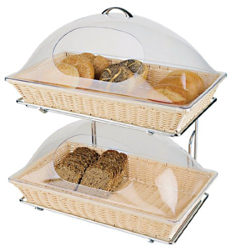 APS 11555 Buffetgestell DOPPELDECKER, passend für GN 1/1, 2-teilig, 50 x 34 cm, Höhe 37,5 cm, Etagenabstand 26 cm, Metall, nur Gestell ohne Zubehör