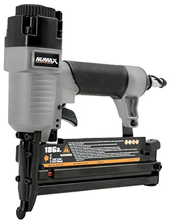 NuMax Pneumatic 3-in-1 Nail Gun | 16 GA & 18 GA Finish Nailer, Brad Nailer, Stapler | Multi-Purpose Air Tool for Trim, Moulding, Baseboards, Furniture, and Home Improvement Projects | SL31