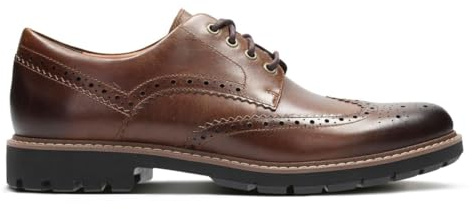 Clarks Batcombe Wing, Zapatos de Cordones Derby, Marrón (Dark Tan Lea-), 41 EU