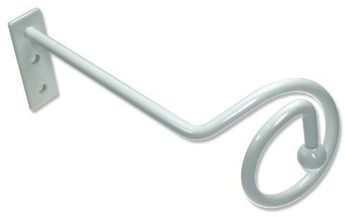 INTERDECO Drapierhaken/Raffhaken Metall in Weiß (1 Paar)