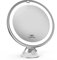 Venigo Specchio per Trucco Makeup con Ingrandimento 10X luci a LED touch control e braccio girevole