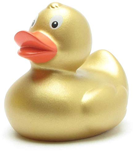 Duckshop Anatra da bagno – Oro I papera, L: 6 cm