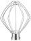 Gdrtwwh 6-Draht-Peitsche, Edelstahl, Ersatz für KitchenAid 5 & 6 Quart Bowl-Lift Mixer KN256WW Zubehör, Eiercreme-Rührer, Kuchen Mayonnaise Schneebesen