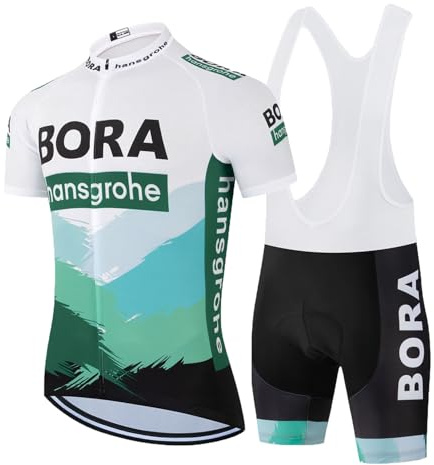HOMTOL Cykelkläder för män, kortärmad, MTB cykeldräkter, cykelbyxor, cykeltröjor med 3D-gelvadderade shorts