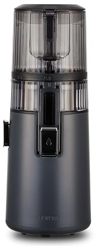 Hurom H70FT Neuer Slow Juicer | Elektrische Kaltpresse | Entsafter für Gemüse & Obst | 1.8L Kapazität | Automatische Entsaftungsfunktion | BPA-frei | 15 Jahre Garantie | 150W | Titangrau