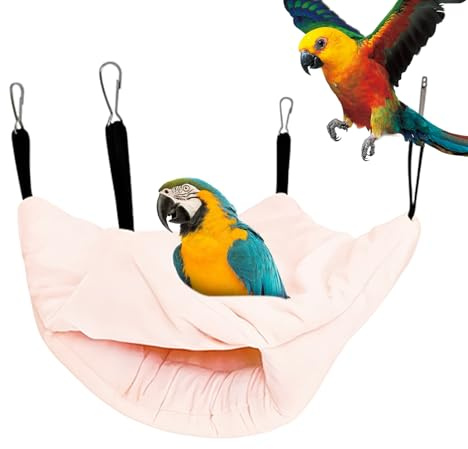 Générique Warm Cage Bird Bed | Double Thick Bird Nest | Accessories for Parakeets Game Eating Sleep Reproduction Rest Nesting Aviary Indoor Outdoor