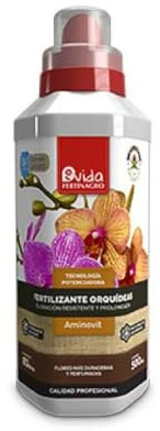 Garden Center Shop |Fertinagro Vida Fertilizante Orquídeas 500 ml | Abono Líquido Especial Orquídeas | Estimula Floración y Salud de Raíz | Uso Interior y Exterior