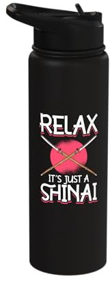 Just a shinai - bamboo sword - Kendo Stainless Steel Insulated Water Bottle