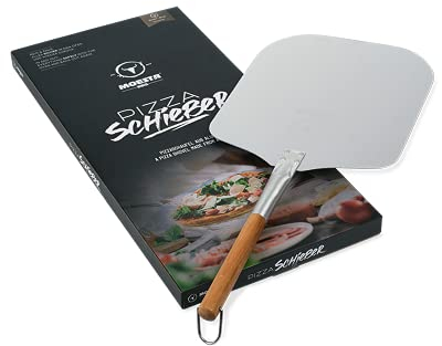 MOESTA-BBQ 10039 Pizzaschieber No. 1, 66cm Aluminium-Pizzaschaufel mit Holzgriff für Pizzabacken wie beim Italiener
