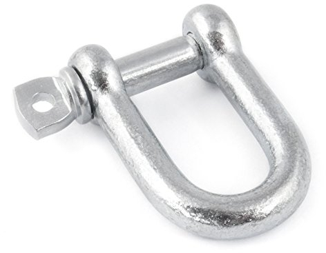 DQ-PP GERADE SCHÄKEL | 14mm | 5 Stk. | Stahl Verzinkt | Zubehör zum Verbinden von Seilen und Ketten
