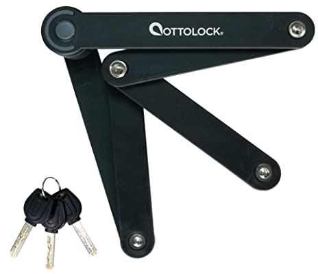 OTTOLOCK Sidekick Faltschloss – Vielseitiges Anti-Diebstahl-Fahrradschloss und Halterung, E-Bike-Zubehör