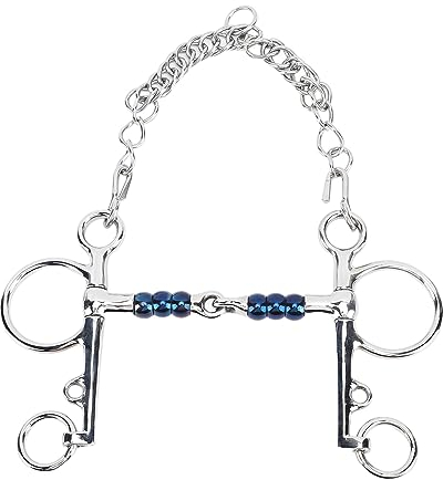 Catena in Acciaio Resistente Per Cavallo, Catena Per Morso Per Cordolo Western Easy Clip, Morso Per Bocca di Cavallo Morso Per Cavallo in Acciaio Inossidabile da 125 Mm Per Attrezzatura Equestre da al