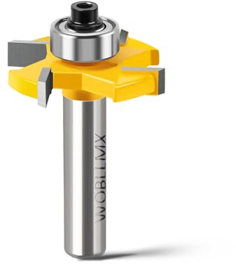 WOBLLMX Fraise à rainurer à disque à tige de 8 mm, L3 mm, 4 dents, lame en carbure, durable et tranchante pour embout d'outil de travail du bois