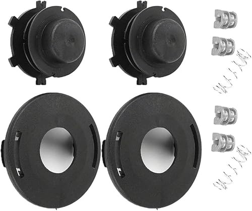 Kit testina e coperchio per decespugliatore Daaxing, testina bobina + tappo con molla per decespugliatori Stihl 25-2 FS 44 55 56 70 80 83 85 90 RX110/120/130 (confezione da 2)