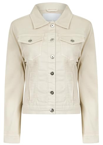 AMARA REYA Women's Stretch Cotton Lightweight Casual Denim Summer Jacket