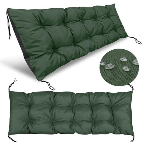 GARDEN KING ROYAL REST Cuscino per schienale per pallet - Con lacci da annodare - 120 x 40 cm - Per mobili in pallet - Design trapuntato - Tessuto Codura impermeabile - Facile da pulire