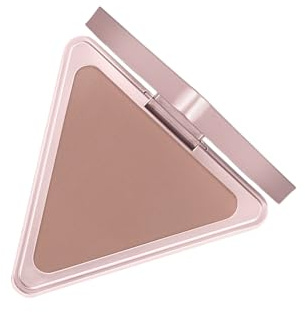 Polvo bronceador triangular para un contorno preciso de control de aceite, polvo de fijación, acabado mate natural para uso diario, acabado natural mineral