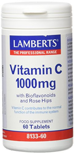 Lamberts Vitamina C 1000mg con Bioflavonoides y Escaramujo - 60 Tabletas