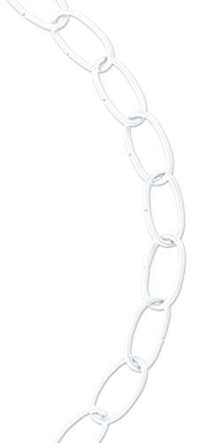 Koch No. 10 Diameter 10-Feet Decorative Chain, White, up to 45 Pound Weight Limit, Made for Securing Gates and Fences, A19311
