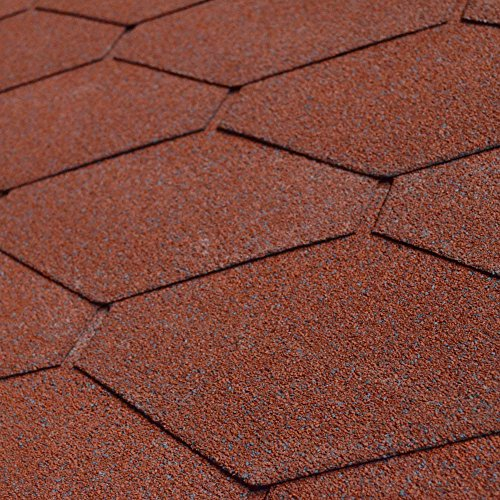 30er Pack Dachschindeln Dreieck Rot 30x 3 m² = 90 m²