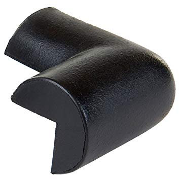 Knuffi 10810 Polyurethanschaum Schutzecken, Typ A, 2-Seitig, Schwarz, 65mm Länge