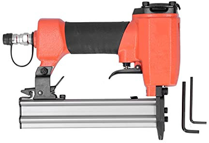 P625 Pneumatica Calibro 23, Chiodatrice per Cornici da 0,2 Pollici Pistola Sparachiodi Ergonomica e Leggera, Pistola Sparachiodi Leggera, Pistola Sparachiodi Pneumatica 100 Chiodi Ugello Aria Giappone