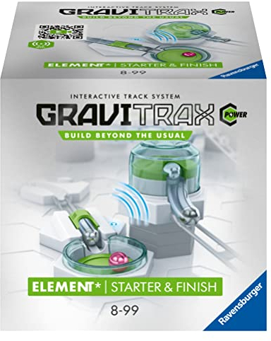 Ravensburger GraviTrax Power Elemente Starter&Finish. Elektronisches Zubehör für Kugelbahnen für Kinder ab 8 Jahren. Kombinierbar mit Allen GraviTrax Produkten und -Linien
