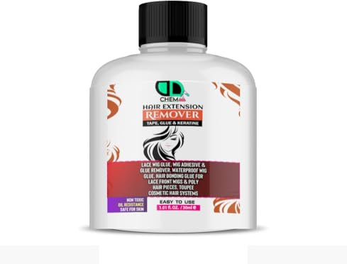 Bond & Tape Remover Super Solvent, Hair Extensions Remover Easy to Use Citrus Oil Enriched Adhesive Tape Remover Wig Glue Dissolvent Gentle on skin best multipurpose remover Alcohol free (30ml Cap)