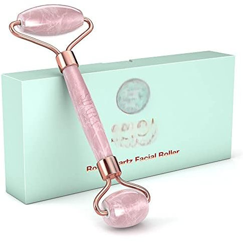 Jade Gua Sha Stein für Gesichtsmassage Guasha aus Natürlicher Jade Stein Jade Gesicht Massagestein & Gesichtsroller, Reduces Eye Puffiness and Skincare Routine-Green