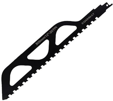 Frogetu Hojas de Sierra Sable,Profesión Sierra De Sable, accesorios Sierra sable,Apto Para Demolición De Mampostería Hoja De Sierra De Vaivén Cortar Hormigón (305 mm)