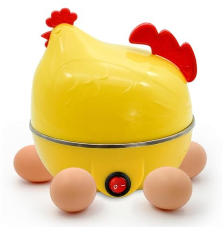 Cocedor De Huevos - Vaporera Rápida En Forma De Pollo Con Capacidad Para 7 Huevos, Gracias Al Sensor Incorporado De Nuestro Cocedor De Huevos | Cocedor De Huevos Rápido, Cocedor De Huevos, Cocedor De