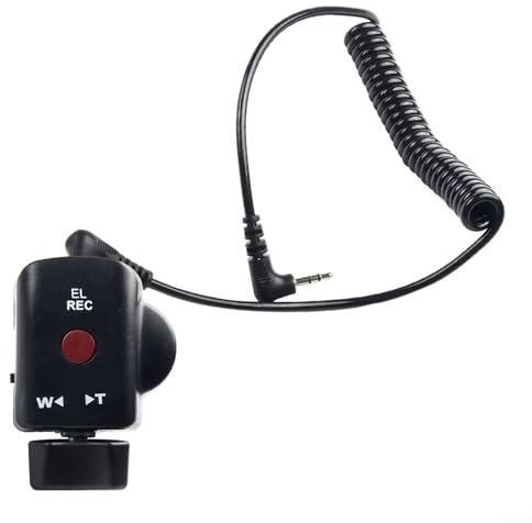 Zoegneer Mando a distancia con zoom con cable para cámara, disparador con cable, control remoto para videocámaras para interfaz Panasonic de 2,5 mm