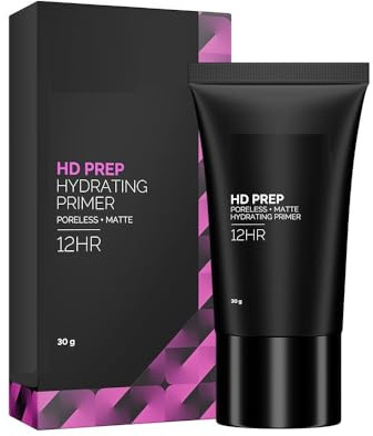 HD Prep Hydrating Primer | Smooth & Flawless Makeup Base | Blurs Pores, Fine Lines & Wrinkles | Waterproof & Long-Lasting | Suitable for All Skin Types (30g)