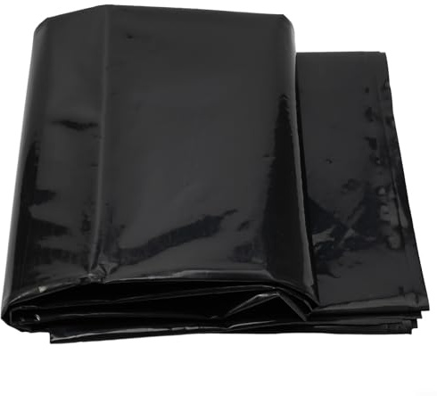 Revestimiento para estanque de 2 x 4 m, color negro, resistente, para estanques de peces, revestimiento preformado, membrana flexible para jardín, para uso a largo plazo