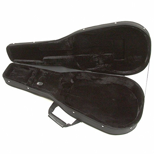 KINSMAN HFW2 - Estuche para guitarra acústica, color negro