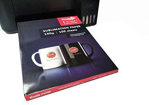 Heat Transfer Paper for Sublimation Koala 100g 8.5 x 11 Pack of 100 Sheets
