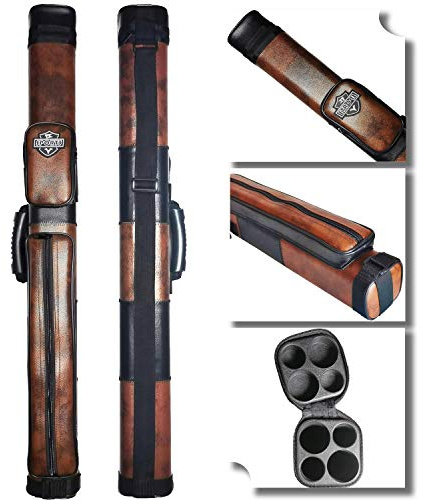 BY SPORTS 2x2 Hard cue case Square Pool Cue Billiard Stick Carrying Case
