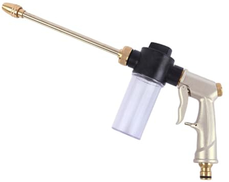Mioloe Hochdruck-Wasserpistole, Hochdruck-Gartenspritzpistole Aluminiumlegierung Hochdruck-Autowaschanlage Schlauchdüse Schaumreinigung Sprinkler für Autowäsche,Gartenbewässerung (01)